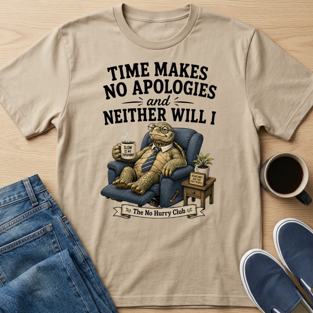 Time Makes No Apologies Turtle T-Shirt