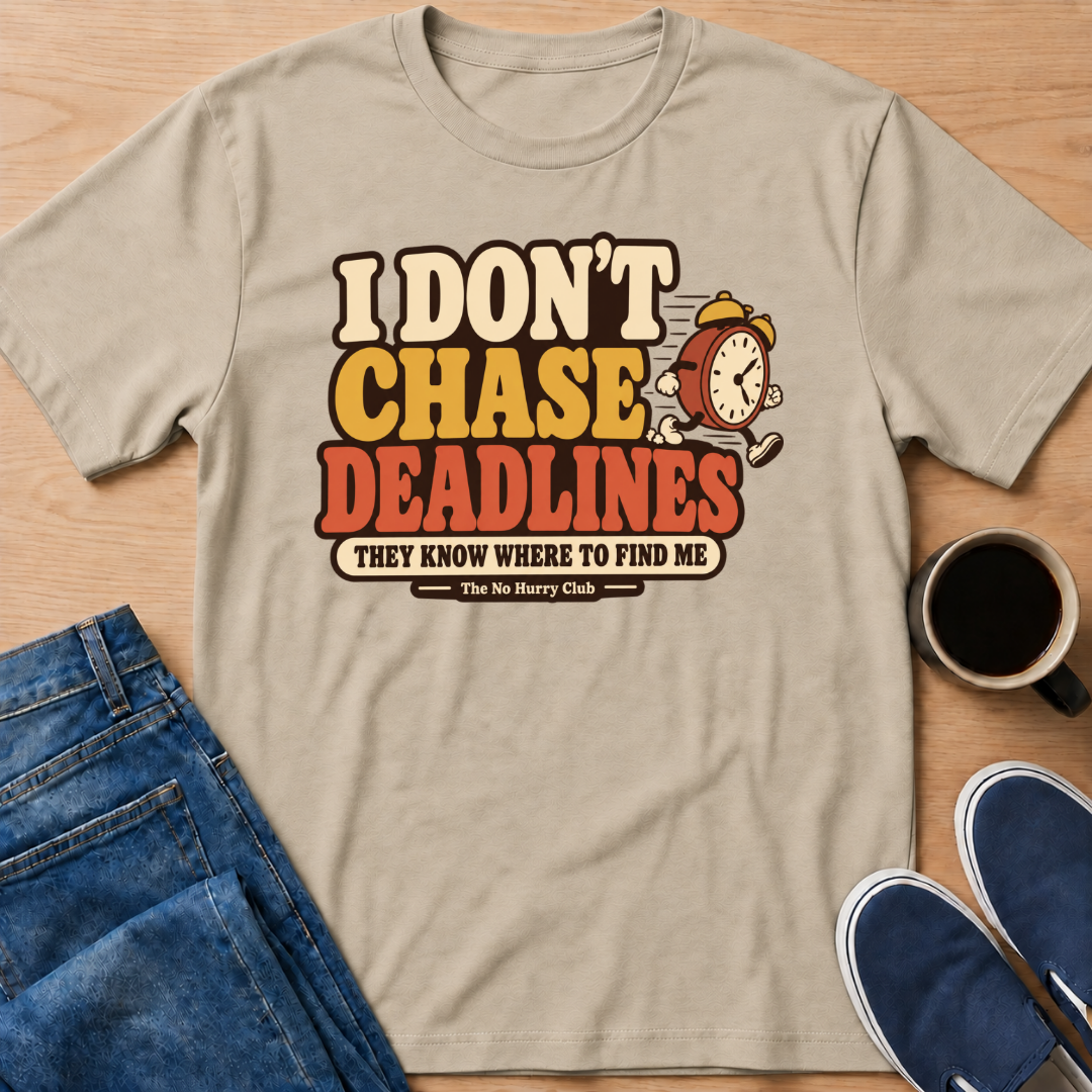 I Don't Chase Deadlines T-Shirt