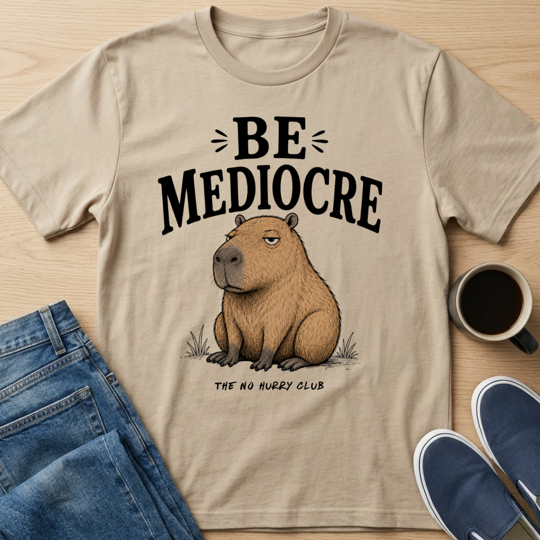 Be Mediocre Capybara T-Shirt