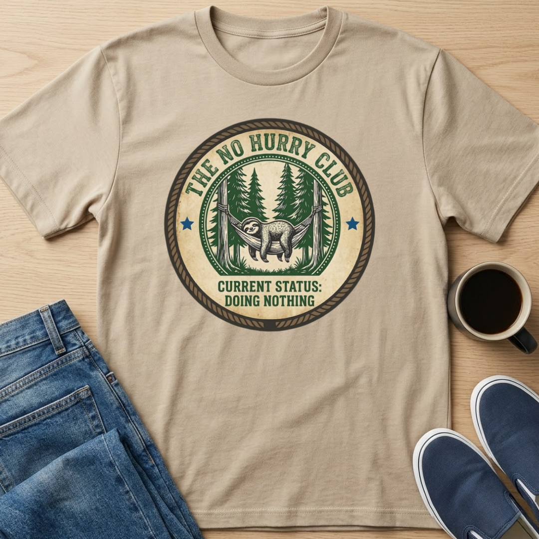 Doing Nothing Sloth T-Shirt