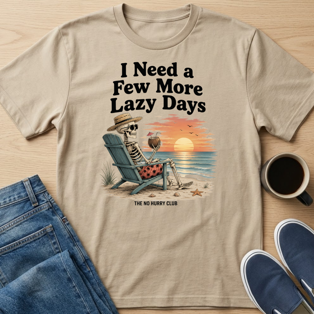 Lazy Days Skelly T-Shirt