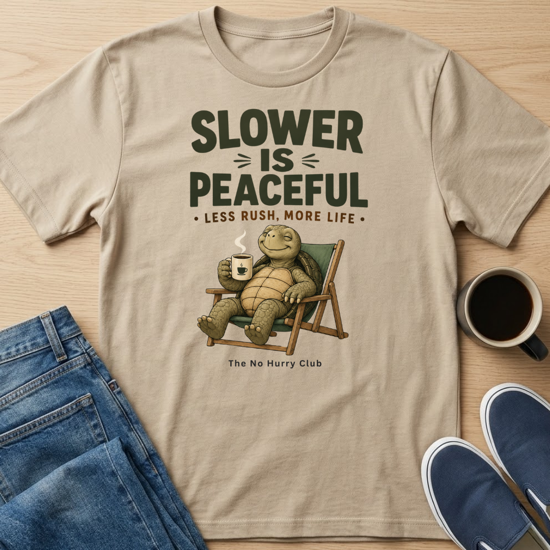 Slower Is Peaceful T-Shirt