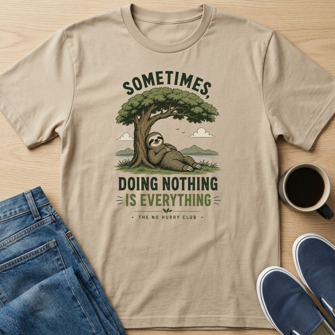 Sometimes, Doing Nothing Sloth T-Shirt