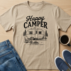 Happy Camper - Black T-Shirt