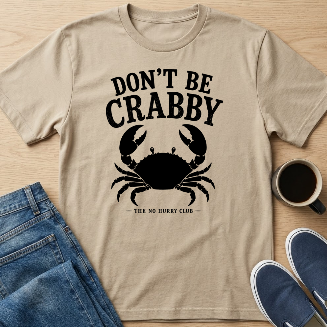 Don't Be Crabby - Black T-Shirt