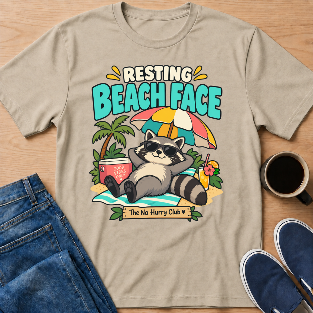 Resting Beach Face T-Shirt