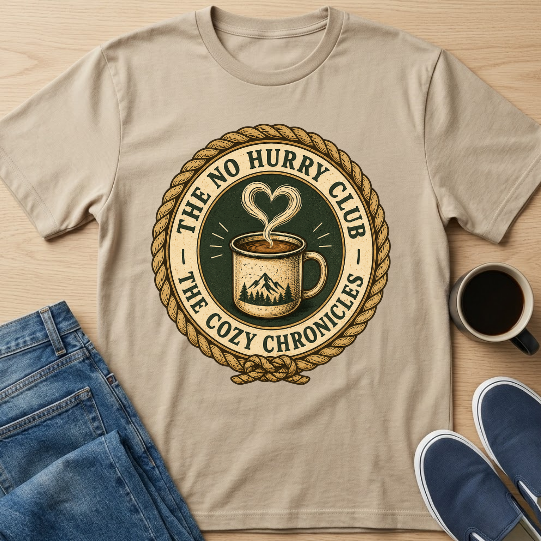 Cozy Chronicles Badge T-Shirt