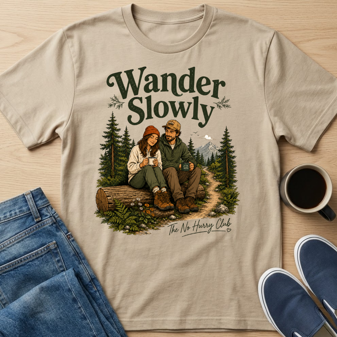 Wander Slowly Couple T-Shirt