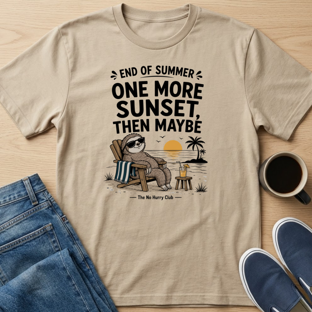 One More Sunset Sloth T-Shirt