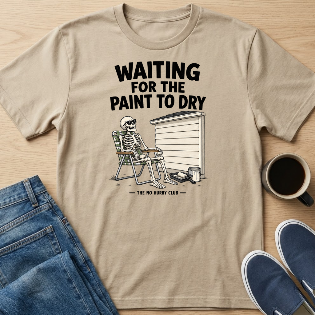 Waiting For The Paint To Dry Skelly T-Shirt