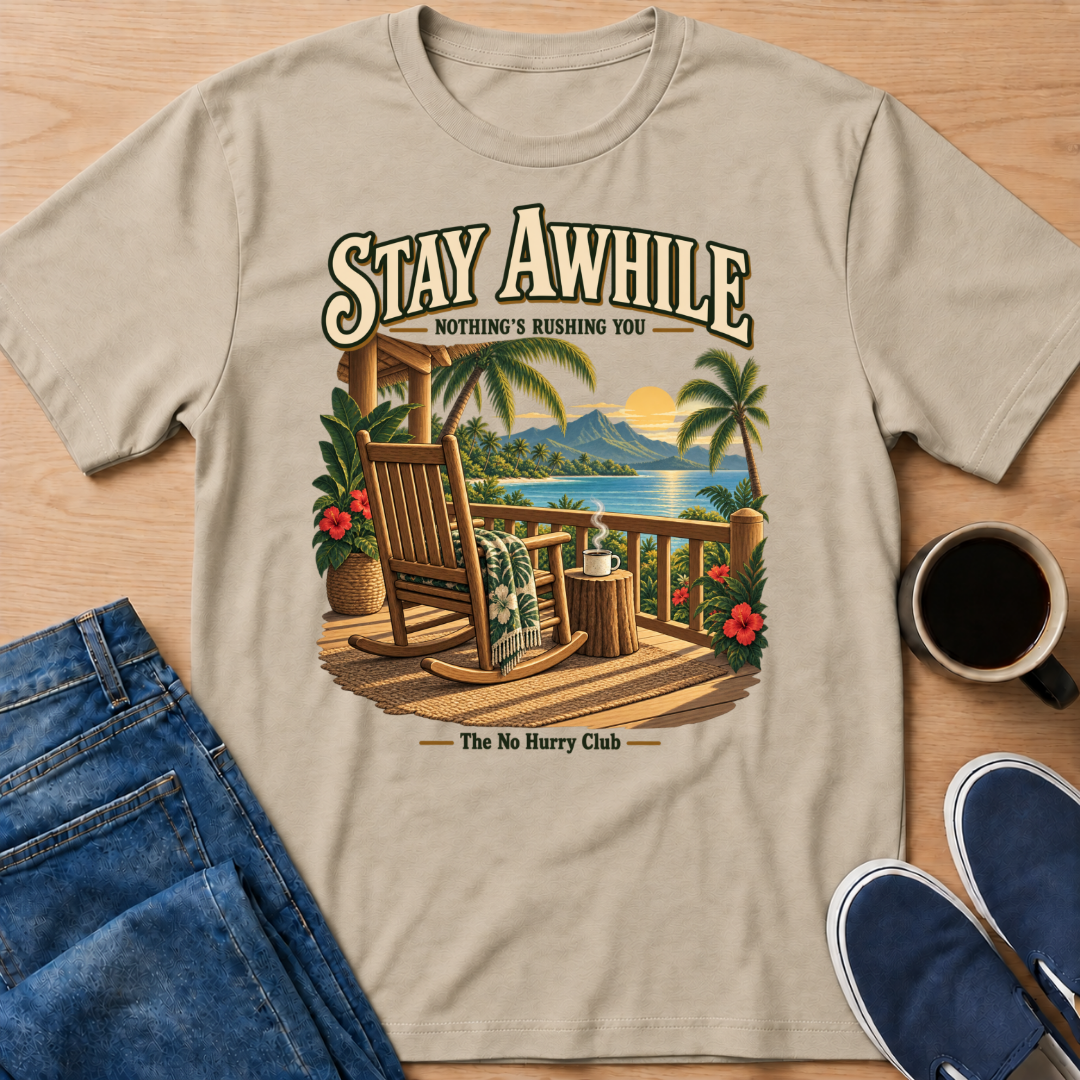 Lanai Stay Awhile T-Shirt