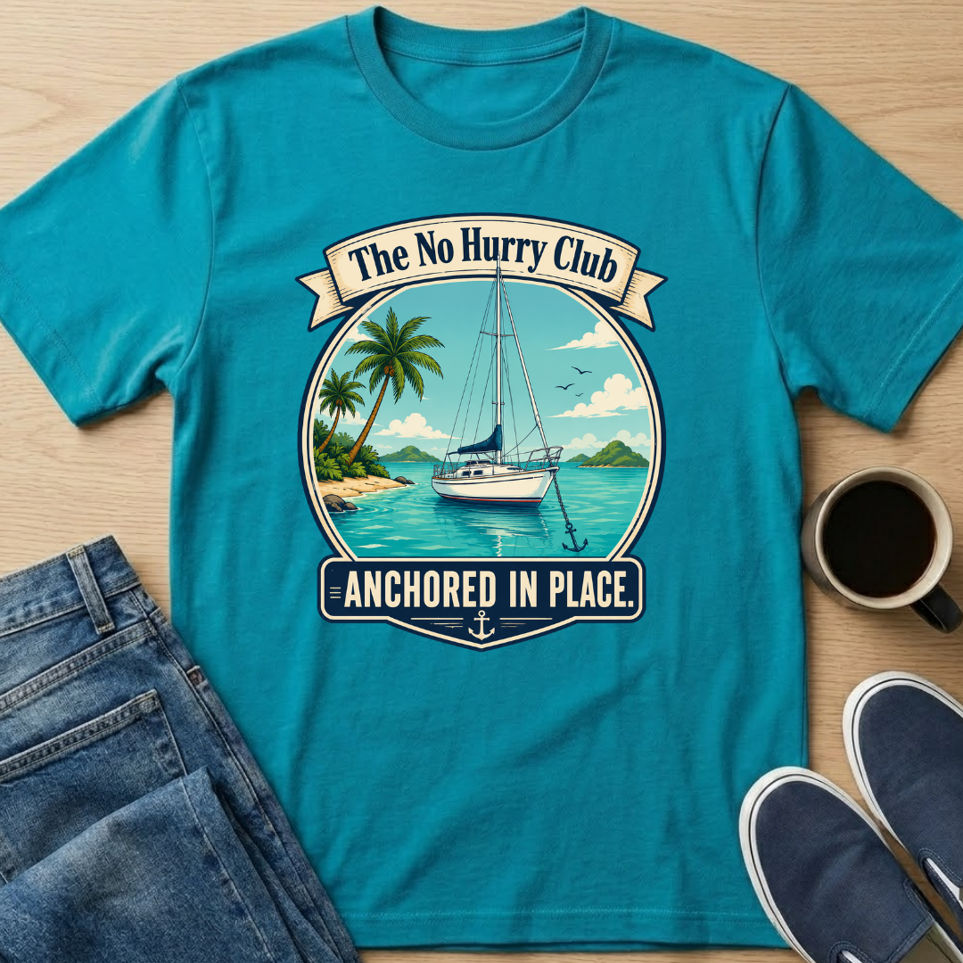 Anchored in Place Sailboat T-Shirt