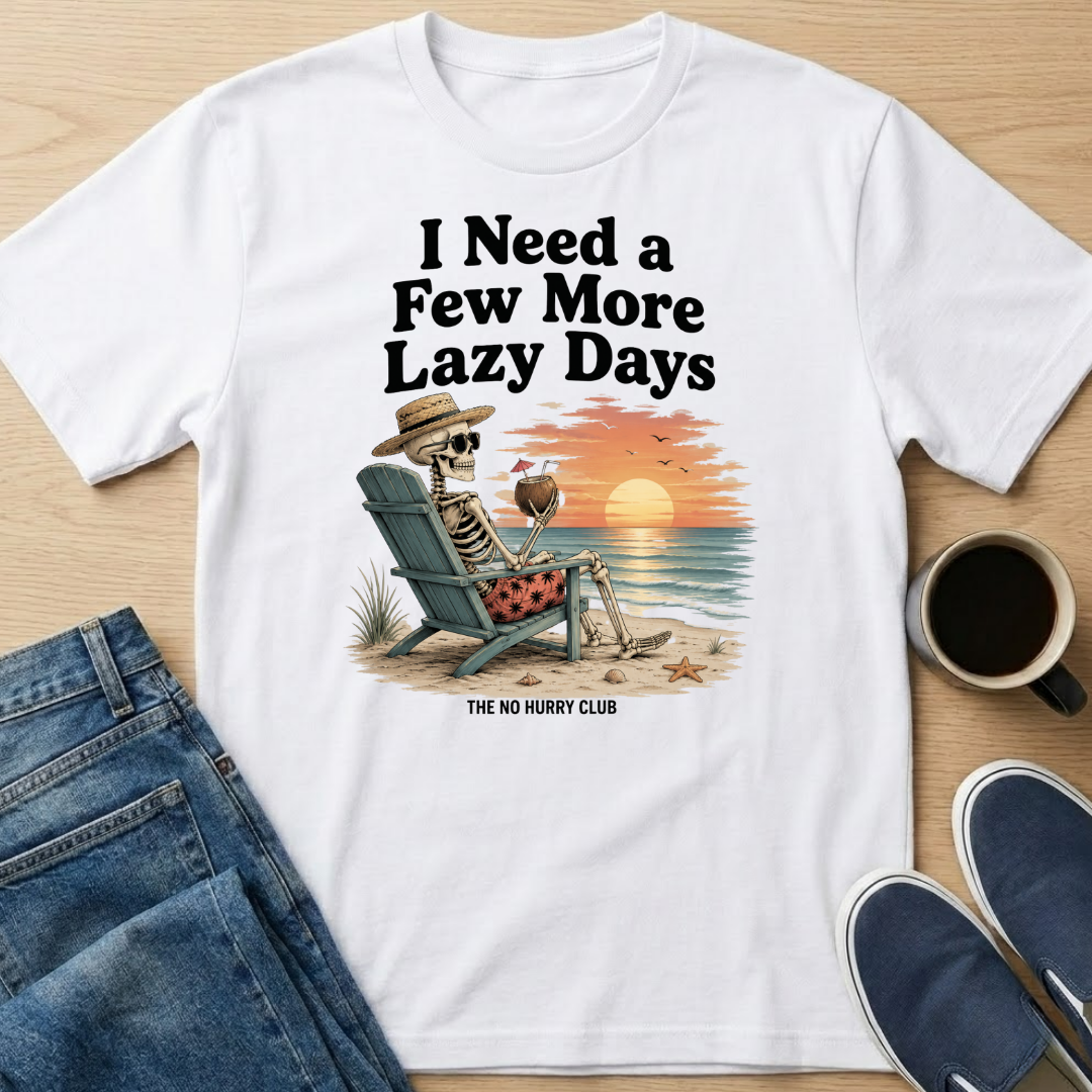 Lazy Days Skelly T-Shirt