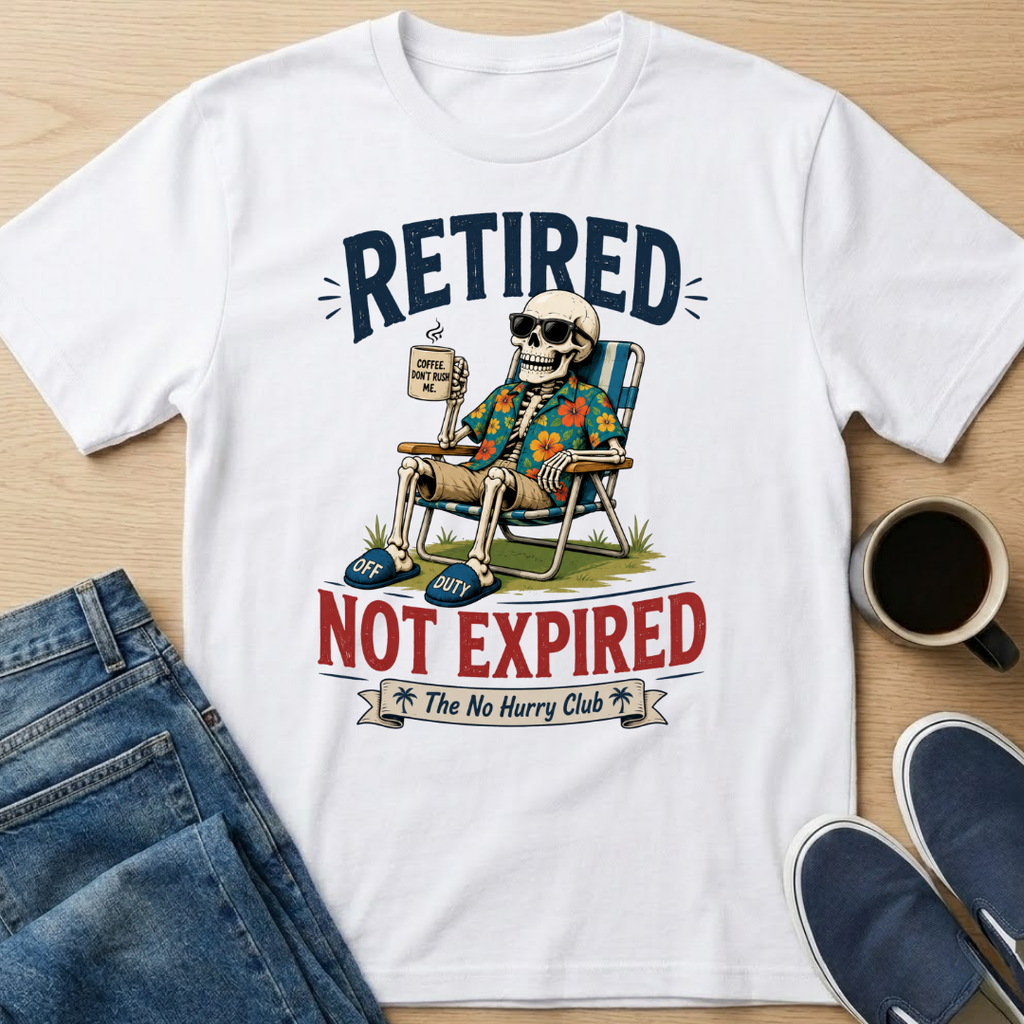 Retired Not Expired Skelly T-Shirt