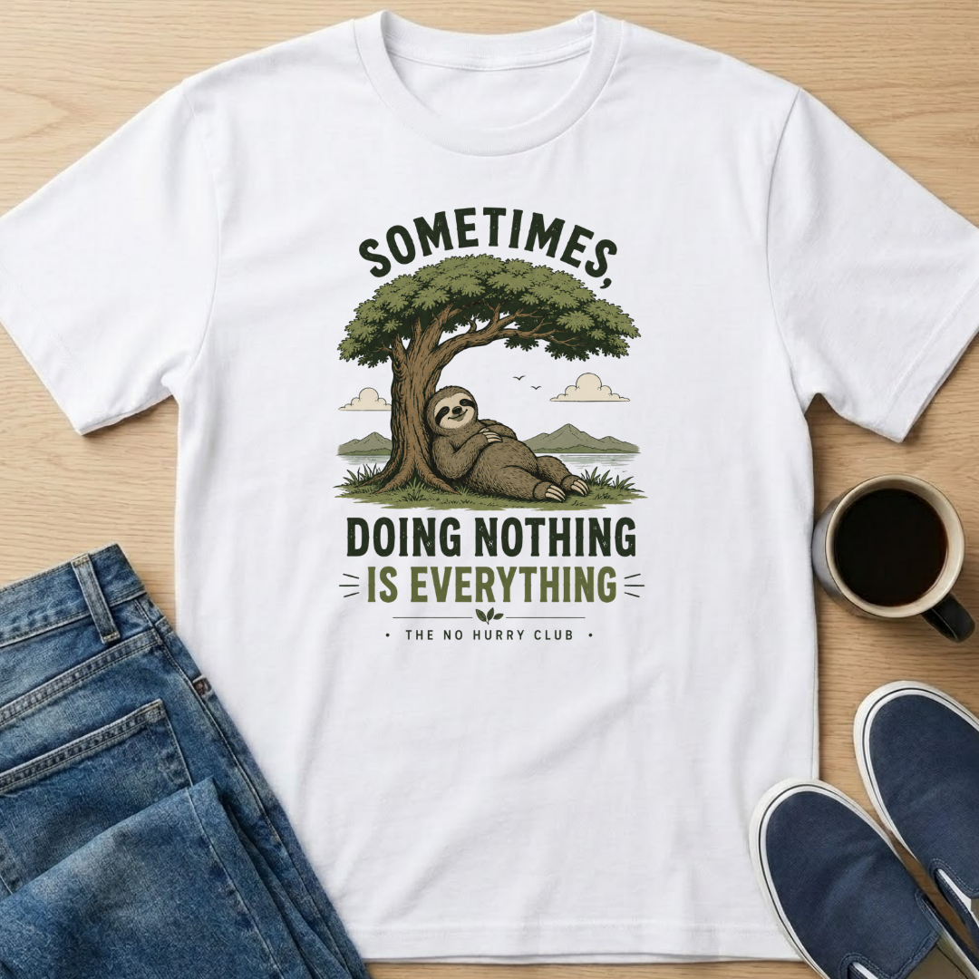 Sometimes, Doing Nothing Sloth T-Shirt