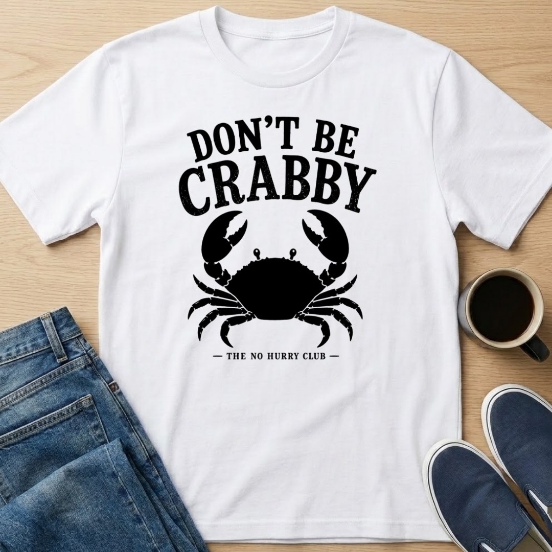 Don't Be Crabby - Black T-Shirt