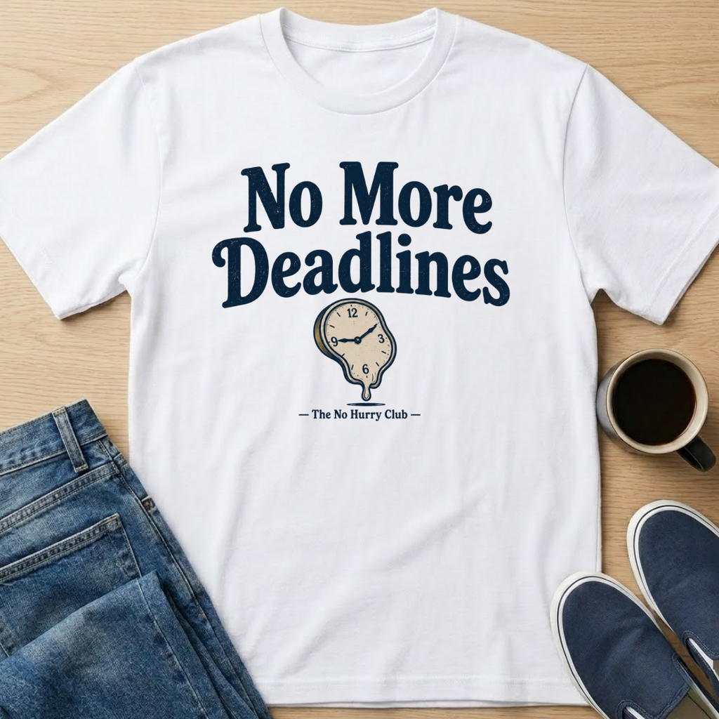 No More Deadlines Clock T-Shirt