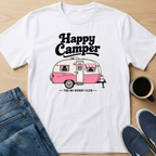 Happy Camper - Pink T-Shirt