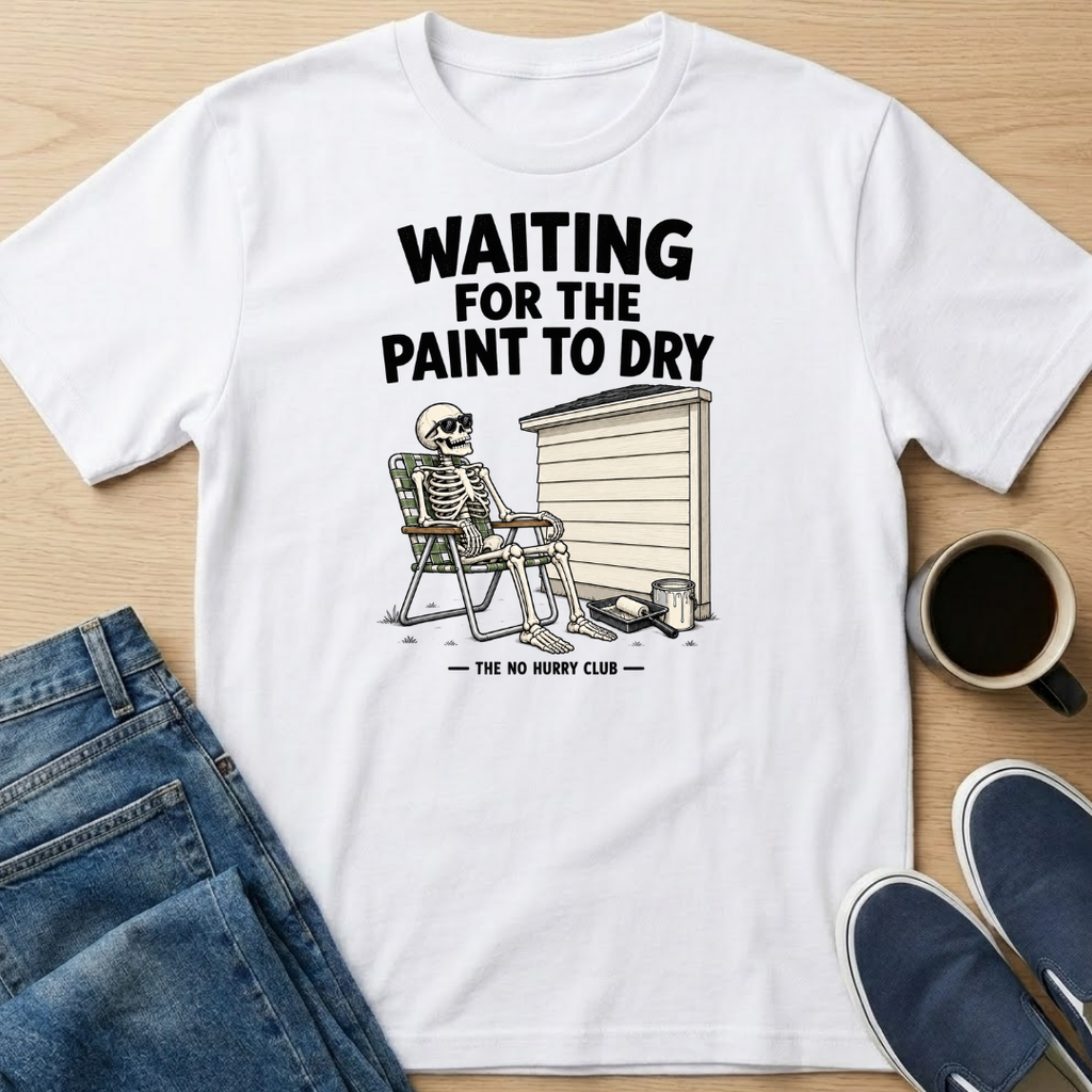 Waiting For The Paint To Dry Skelly T-Shirt