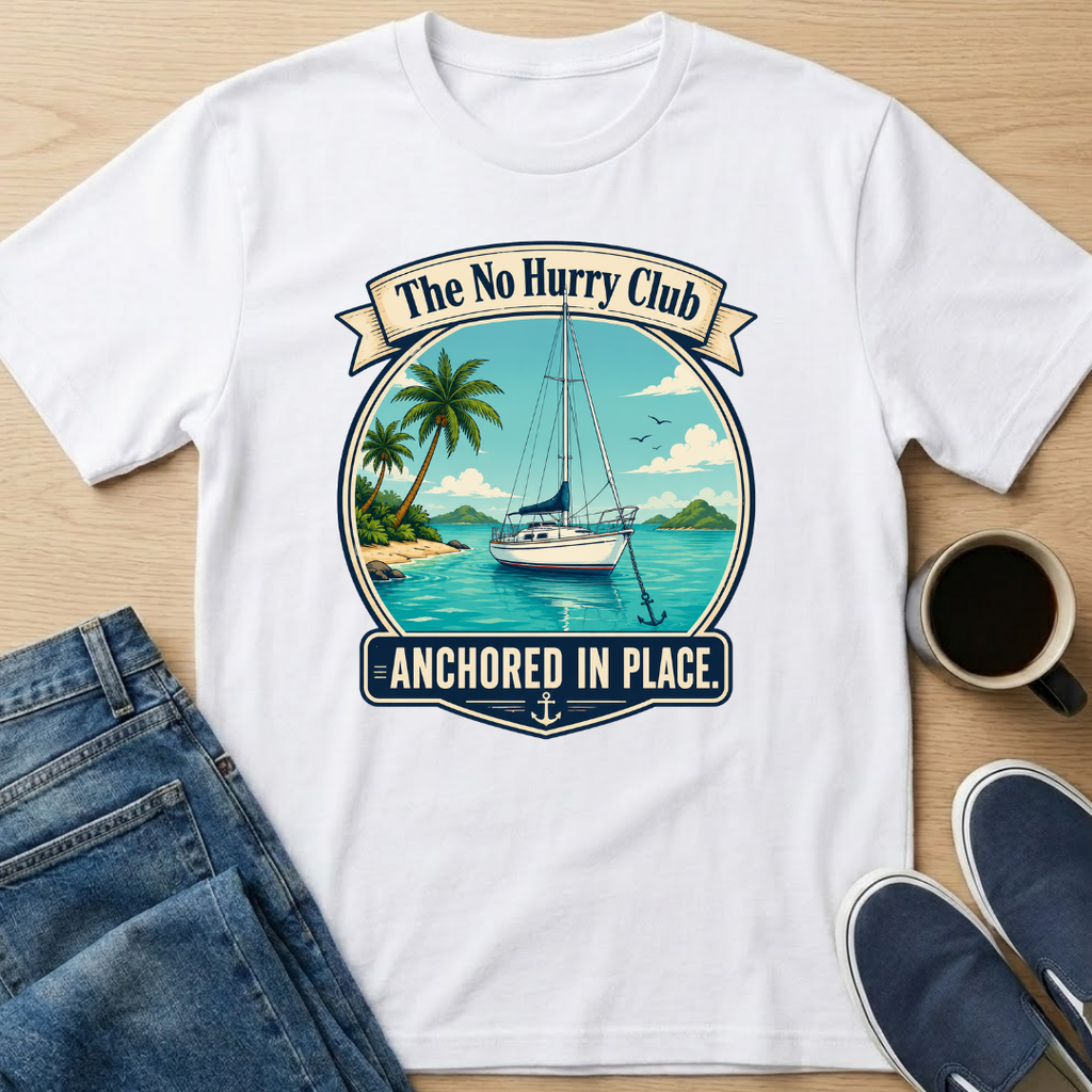 Anchored in Place Sailboat T-Shirt