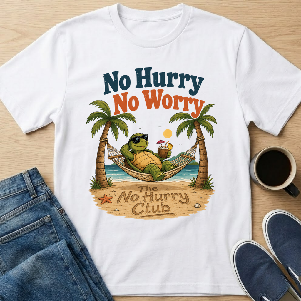 No Hurry No Worry Hammock T-Shirt