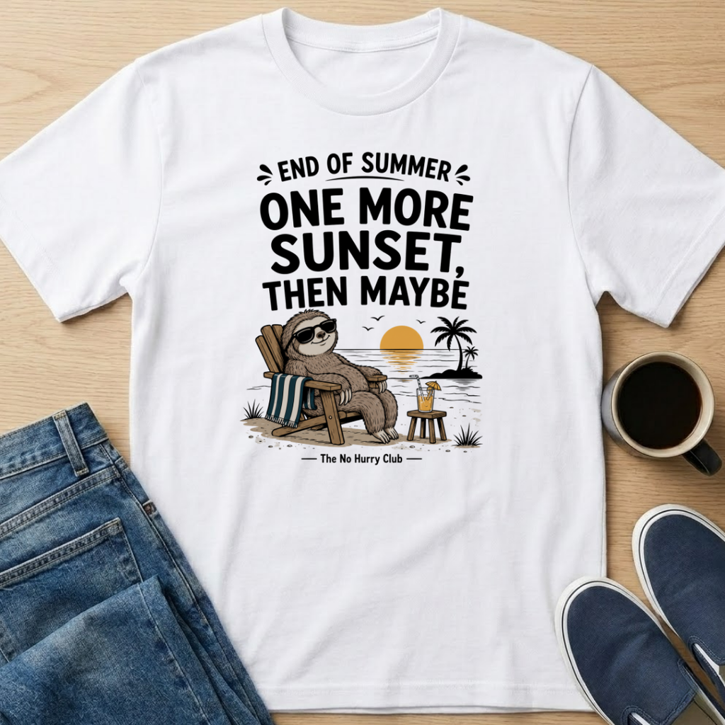 One More Sunset Sloth T-Shirt