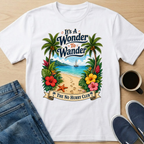 Wonder To Wander Tropical Beach T-Shirt