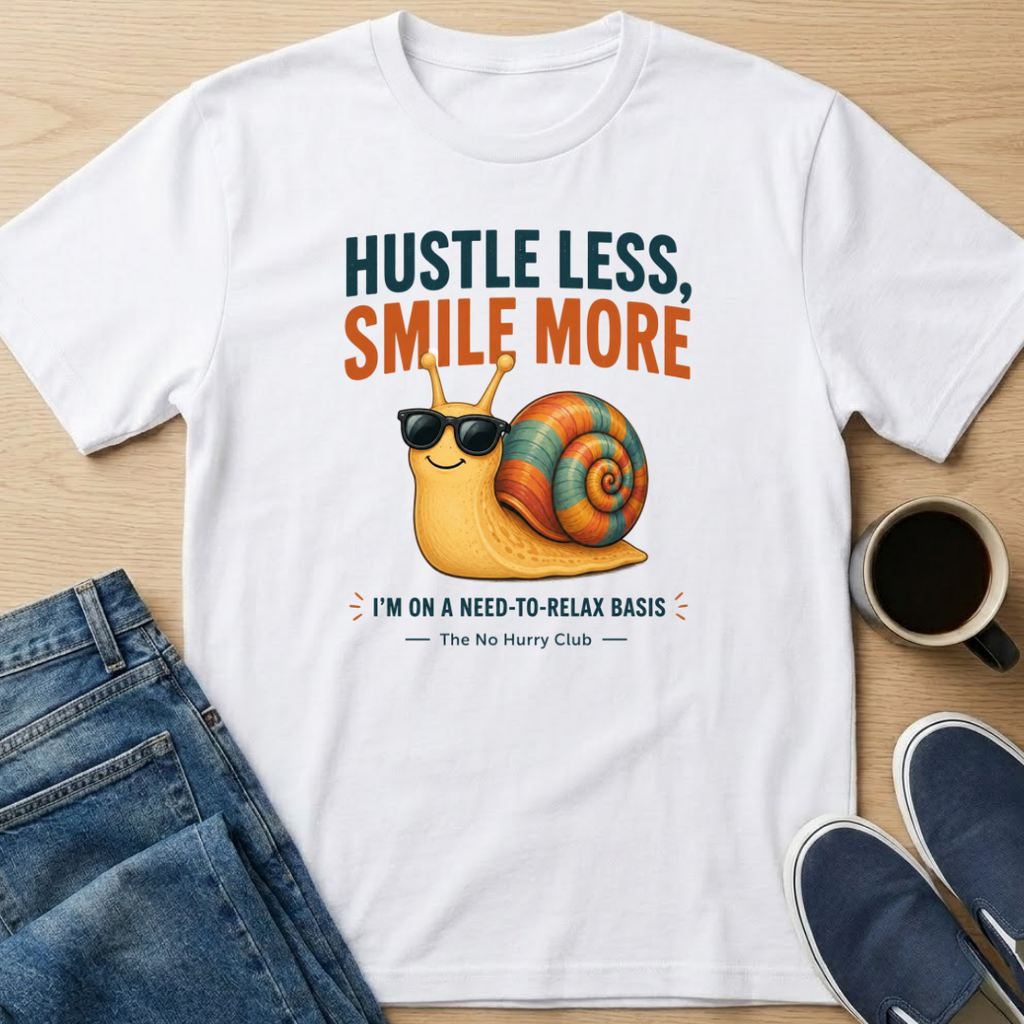 Hustle Less Snail T-Shirt