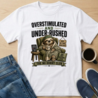 Overstimulated Sloth T-Shirt