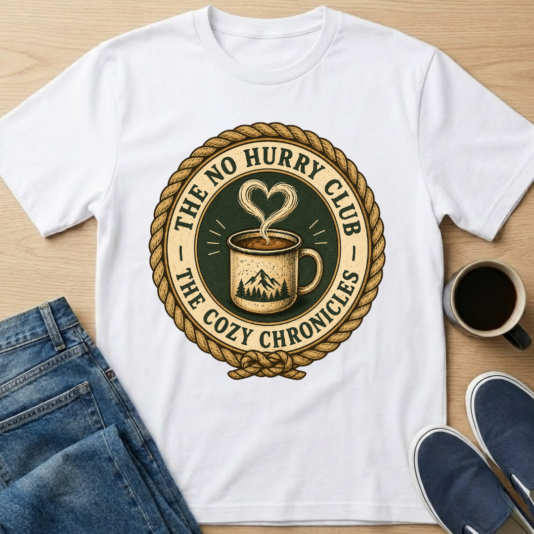 Cozy Chronicles Badge T-Shirt