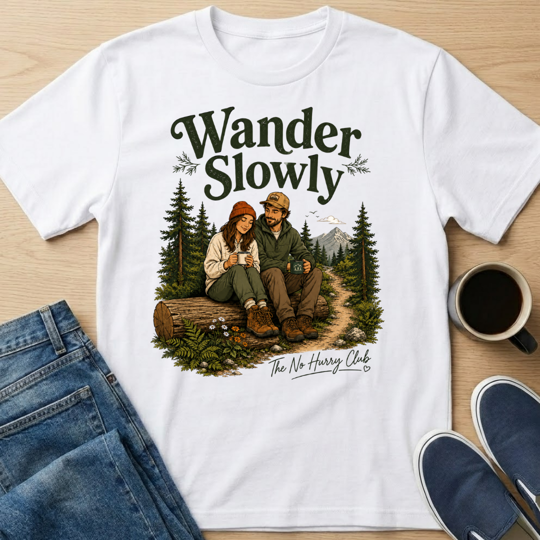 Wander Slowly Couple T-Shirt